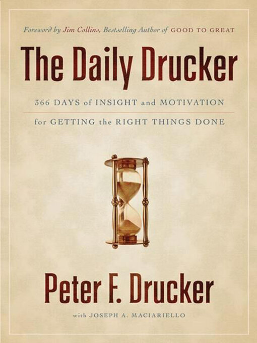 Title details for The Daily Drucker by Peter F. Drucker - Available